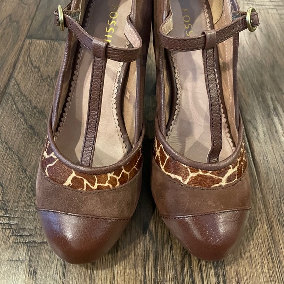 Fossil Giraffe Brown Heels - Picture 5 of 10